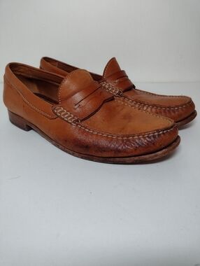 Trask Tan Leather Penny Loafers - Men Size (9.1/2)